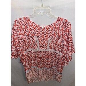 BLL New York Dress Blouse Women’s Size Large Pink Viscose Party Beach Comfort